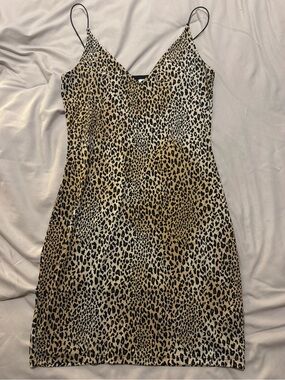 H&M Cheetah Bodycon Mini Dress